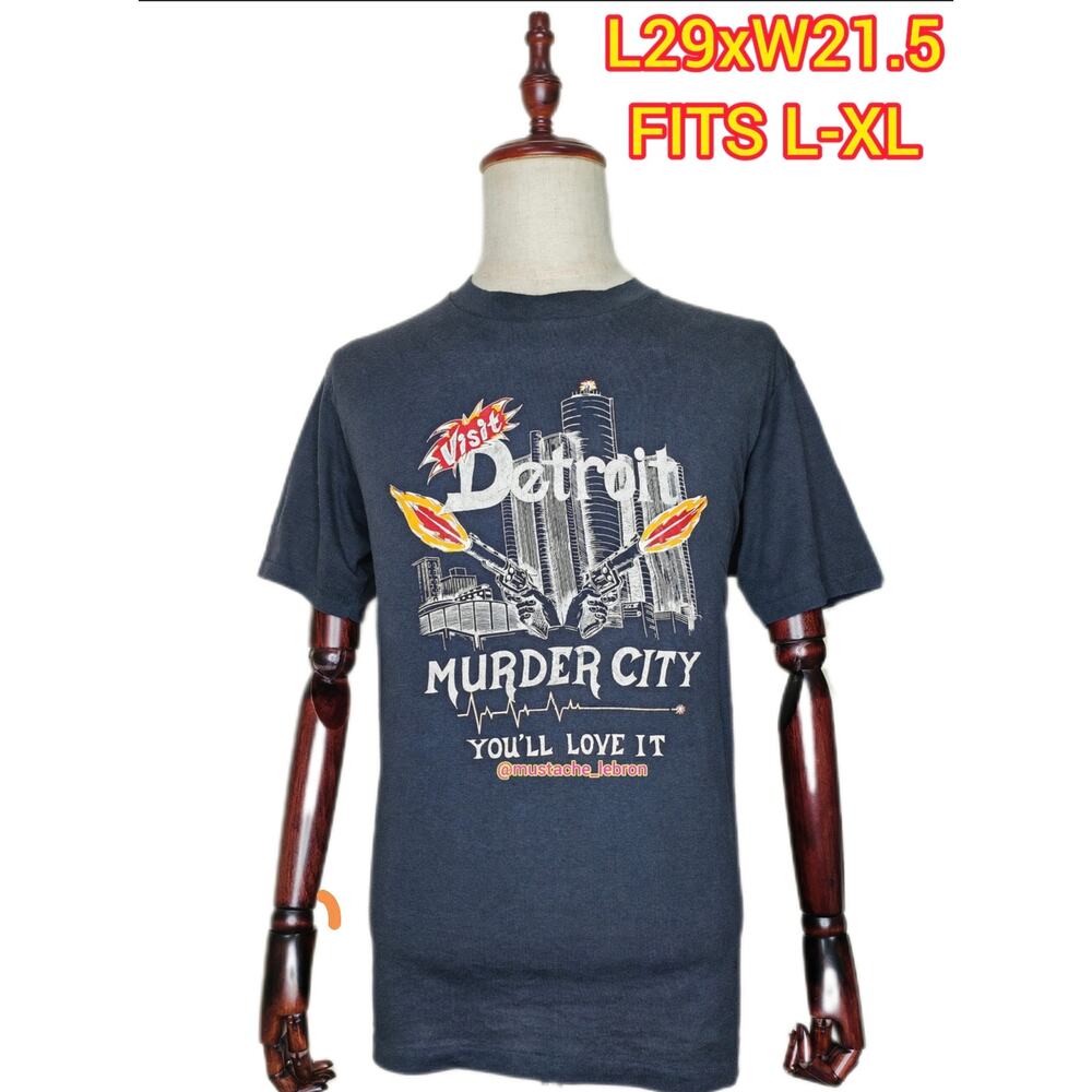 Rare Vintage Detroit Shirt Murder City USA XL